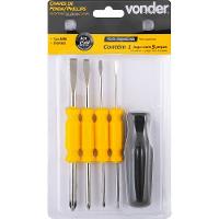 Jogo de Chaves de Fenda/Phillips Mini 5 peças Vonder - 2