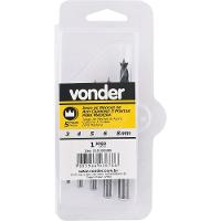 Jogo Broca 3 Pontas Aço Carbono 3 À 8mm Madeira 5 P Vonder - 2