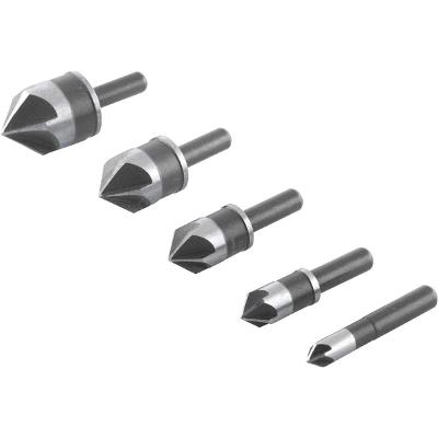 Jogo Escariadores Aço Rápido 1/4'' à 3/4'' c/ 5 peças Vonder