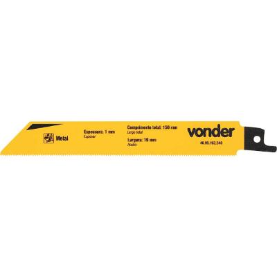 Lâminas Para Serra Sabre Metal 24D Vonder