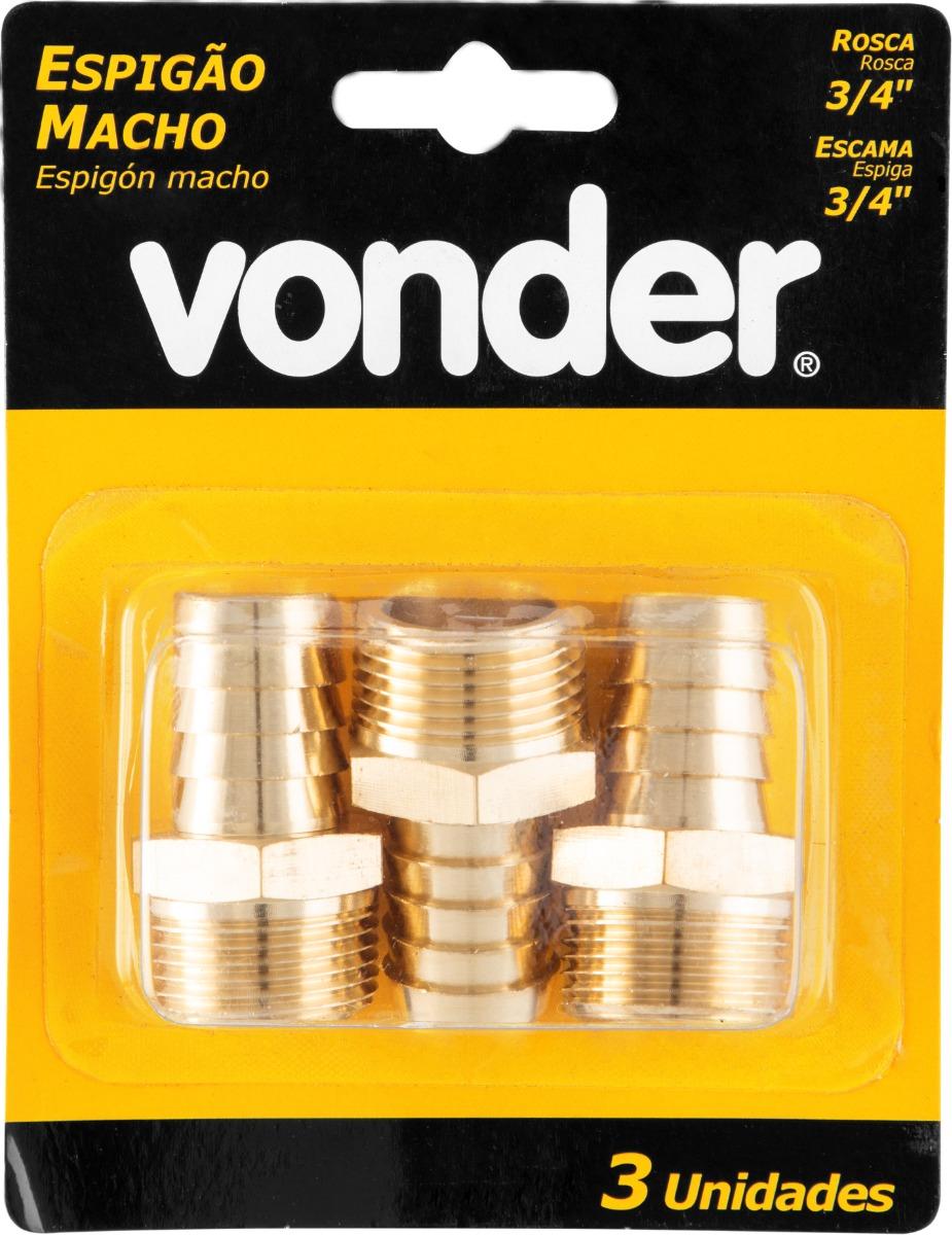 Espigão Macho (D)3/4" Escama3/4" Com 3 Vonder - 3