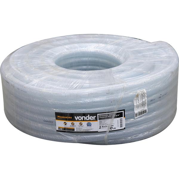Mangueira Cristal Trançada 3/4" Vpt250(G) c/ 50m Vonder - 2