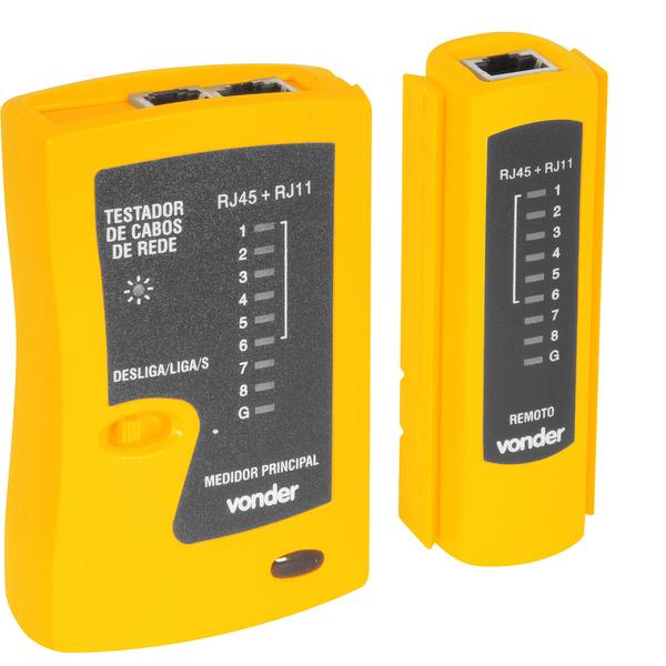 Testador Cabo de Rede Rj11/Rj12/Rj45 Vonder - 2