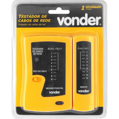 Testador Cabo de Rede Rj11/Rj12/Rj45  - Vonder