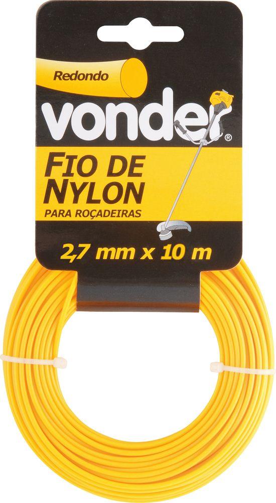 Fio Nylon 2,4mmx10m Redondo Roçadeiras E Aparadores Vonder - 2
