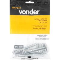 Parafuso Sextavado Rosca Soberba 1/4''x55mm 4 peças Vonder - 2