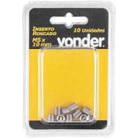 Inserto Roscado M5 x 10 mm com 10 peças Vonder - 3
