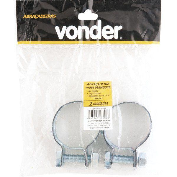 Abraçadeira Mangote Am 7381 2.7/8'' 3.3/16'' 2 peças Vonder - 2