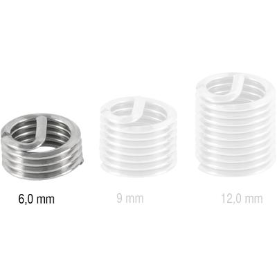 Inserto Roscado M6 x 6 mm com 10 peças Vonder