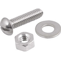 Parafuso Máquina.Inox 1/4"X2"Rd+Po+Ar Com 4 Vonder - 1