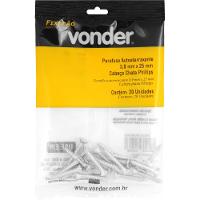 Parafuso Autoatarraxante 3,9x25 Phillips c/ 20 peças Vonder - 3