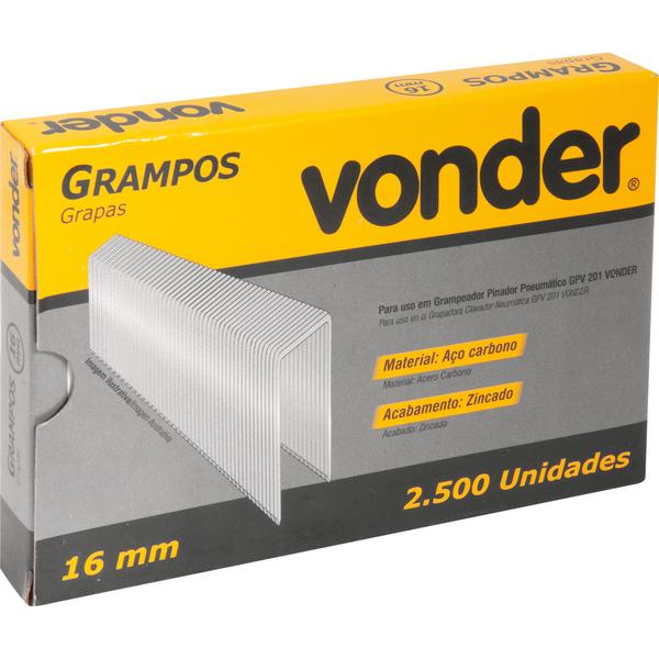 Grampo 16mm para Gpv201 caixa com 2500 Vonder - 2