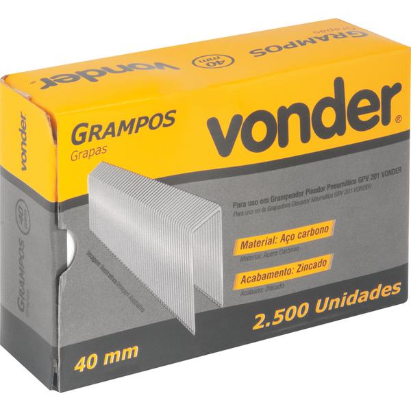 Grampo 40mm para Gpv201 caixa com 2500 Vonder - 2