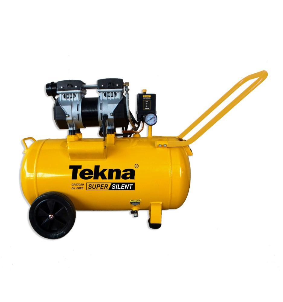 Compressor de Ar Cps7050-1 127V/60Hz 50L 1,2Hp Pressão Máxima 8 Bar com Certificado Tekna - 2