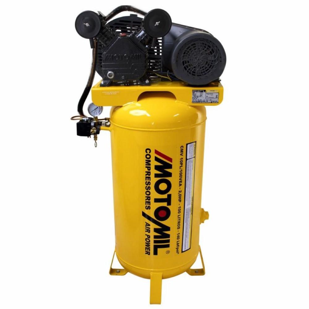 Compressor Air Power Vertical Monofásico 127V CMV-10PL/100VE Motomil - 2
