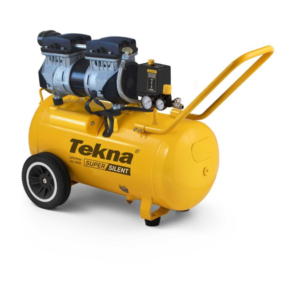 Compressor de Ar 50L 1,2Hp Cps7050-2 220V/60Hz Pressão Máxima 8 Bar com Certificado Tekna - 3
