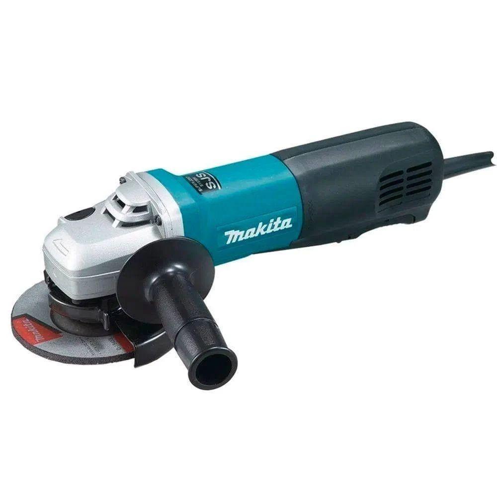 Esmerilhadeira Angular 115Mm Industrial 1100W Chave de Pino Punho Lateral 9564P 220V Makita - 1