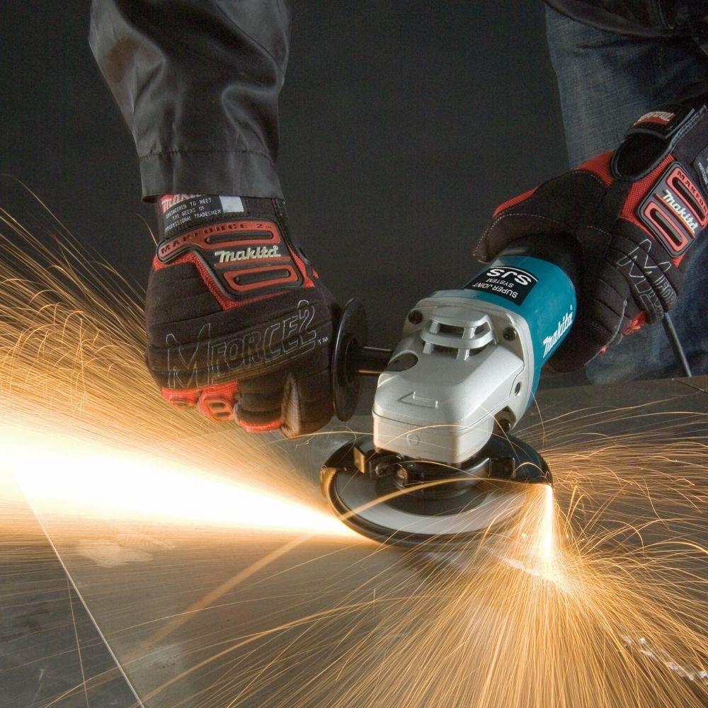 Esmerilhadeira Angular 115Mm Industrial 1100W Chave de Pino Punho Lateral 9564P 220V Makita - 9