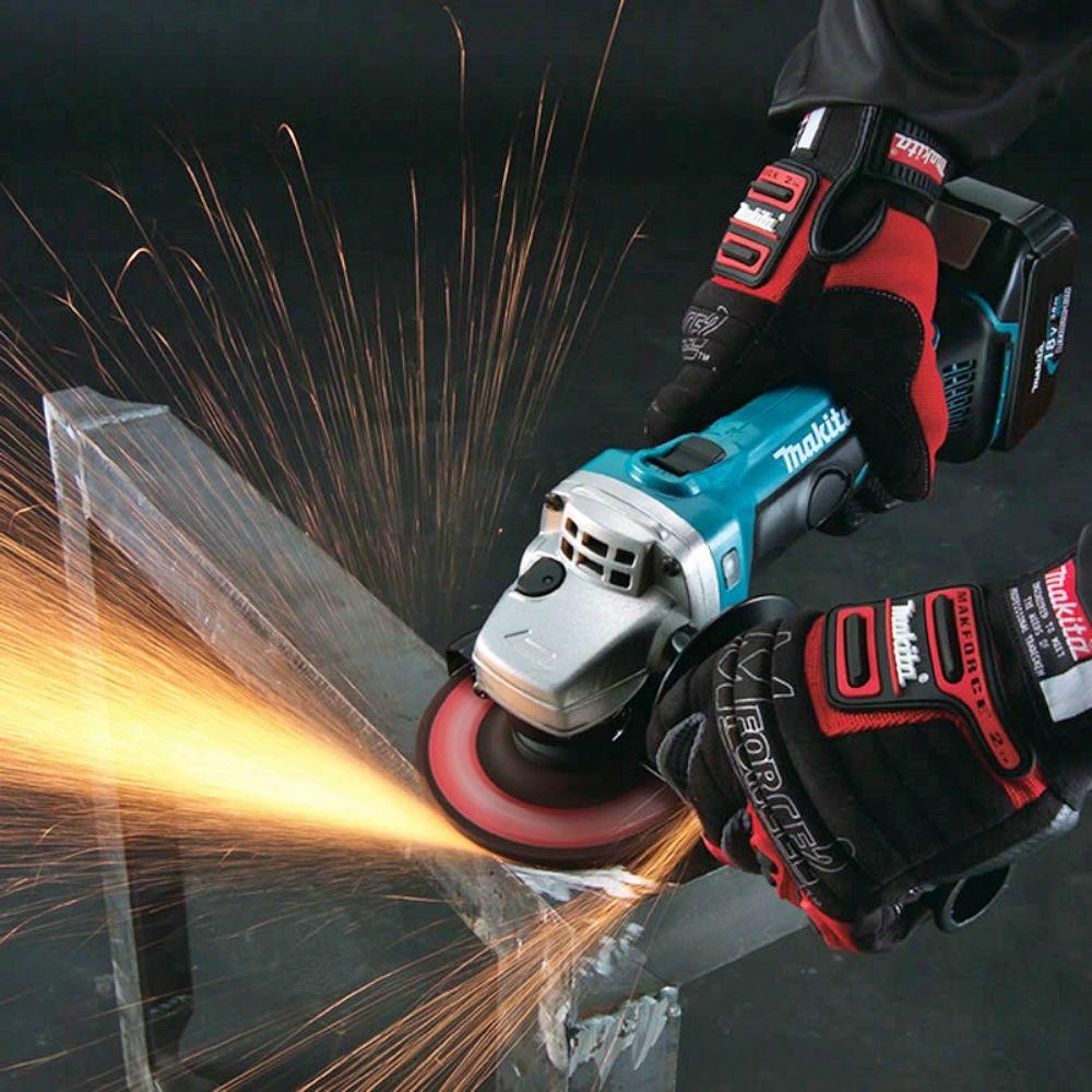 Esmerilhadeira Angular 115mm 4-1/2'' 11000 RPM com Bateria Carregador e Maleta DGA452RFE Makita - 8