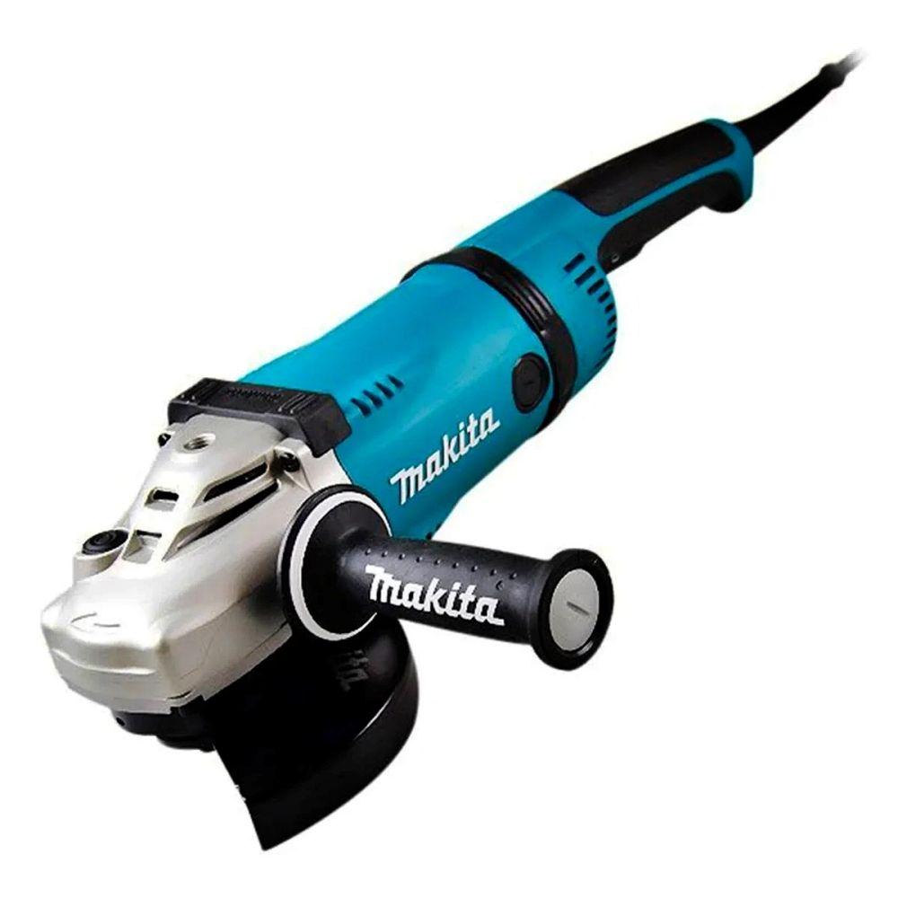 Esmerilhadeira Angular 180mm 7'' 2600W Metal 8500 RPM com Chave de Pino Punho GA7040S 220V Makita - 2