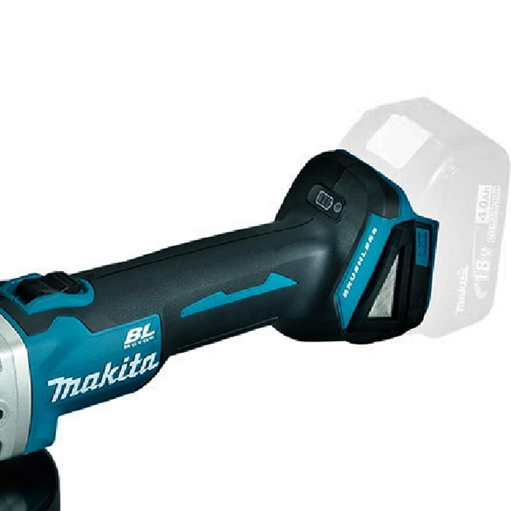 Esmerilhadeira Angular 125mm Bateria 18V Bivolt Metal 8500 RPM Resistente Agua Poeira DGA504Z Makita - 6