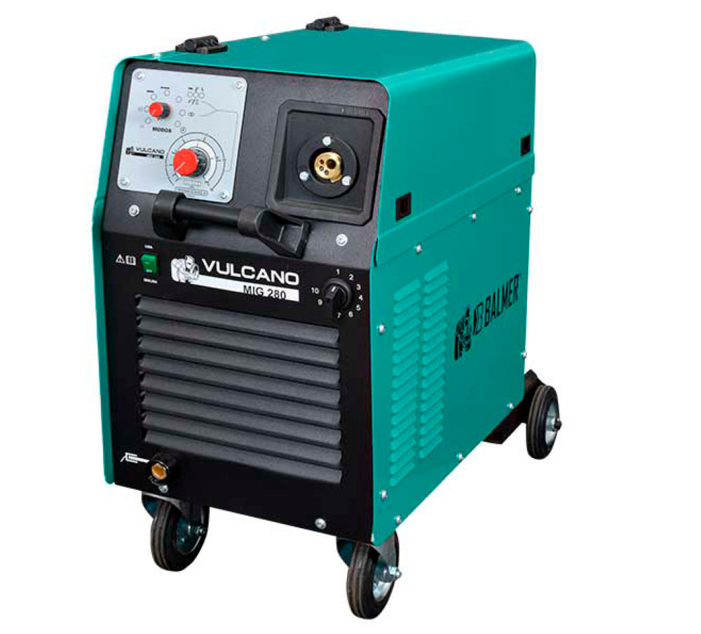 Máquina Mig/Mag Vulcano Mig-280 30-280A 220/380V Trif Balmer - 1