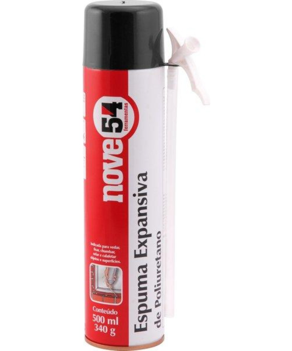 Espuma expansível poliuretano 500ml/340g - Nove54 - 1