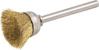 Escova copo 12mm latão c/ haste p/ microrretífica Vonder - 2