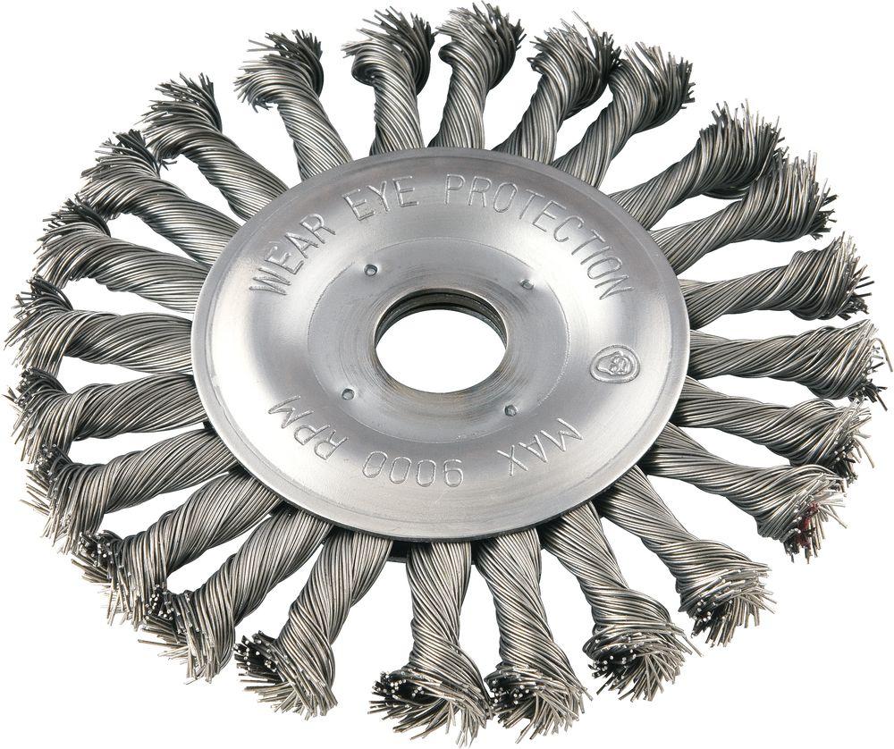 Escova Circular Torcida 6x1/2  Furo 7/8  Aço Carbono Polido - 1