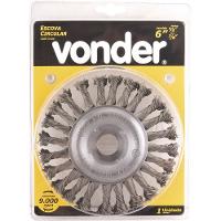 Escova Circular Torcida 6x1/2  Furo 7/8  Aço Carbono Polido - 2