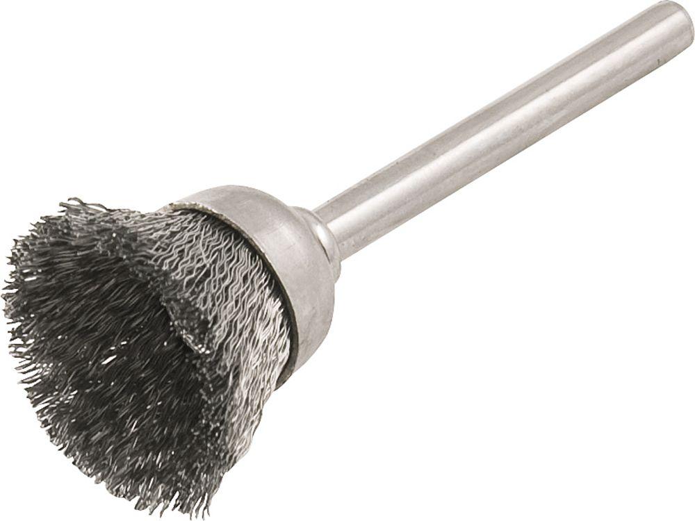 Escova Copo 12mm Inox Com Haste Para Microrretífica Vonder - 1