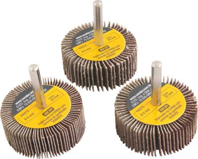 Jogo Roda De Lixa Minikontour 50mmx20mm Haste 6mm Com 3 Peça