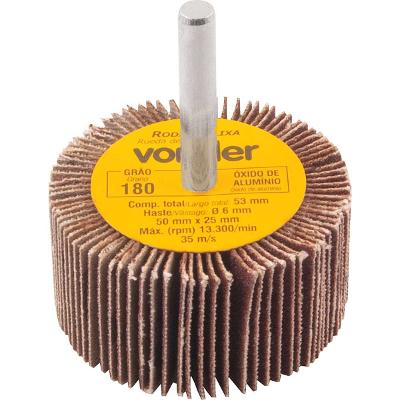 Roda de Lixa 50x25mm com Haste G180 - Vonder