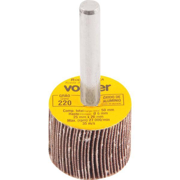 Roda De Lixa 25 x 20 mm Com Haste G220 Vonder - 1