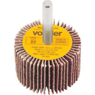 Roda de Lixa 40x25mm com Haste G80 - Vonder