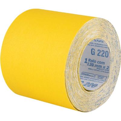 Lixa Papel em Rolo Lp 100 120 mm x 25 M G 220Vonder