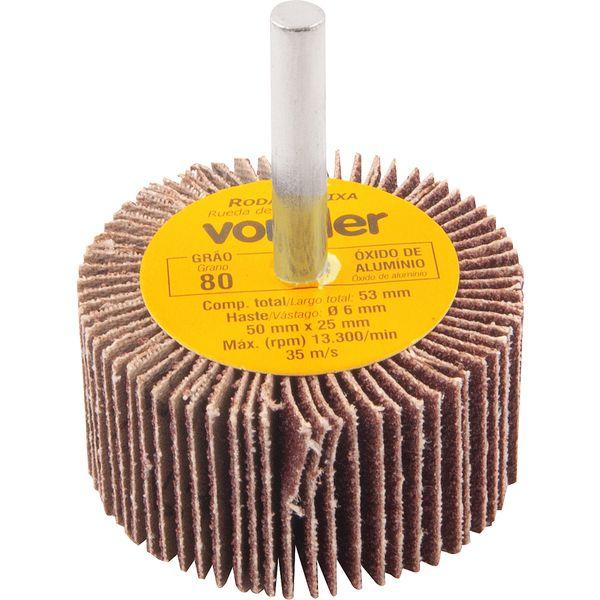 Roda de Lixa 50x25mm com Haste G80 Vonder - 1