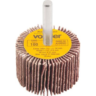 Roda de Lixa 40x25mm com Haste G100 - Vonder