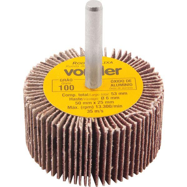 Roda de Lixa 50x25mm com Haste G100 Vonder - 1