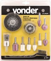 Jogo ponta montada e escovas com 12 peças Vonder - 1