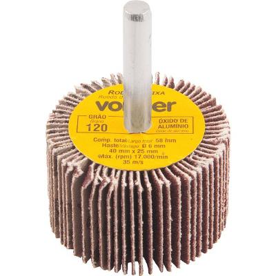 Roda de Lixa 40x25mm com Haste G120 - Vonder
