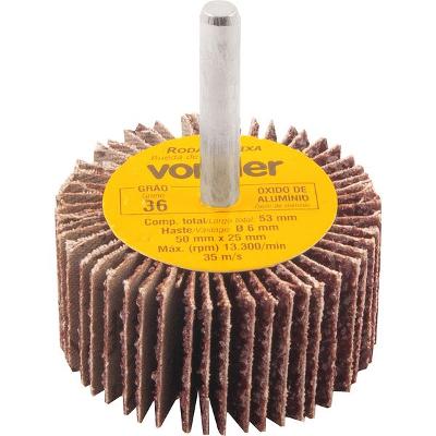 Roda de Lixa 50x25mm com Haste G36 Vonder