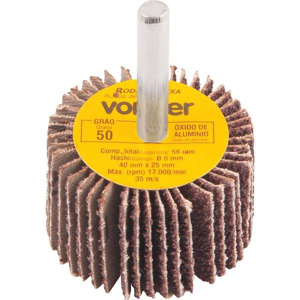 Roda de Lixa 40x25mm com Haste G50 Vonder - 1