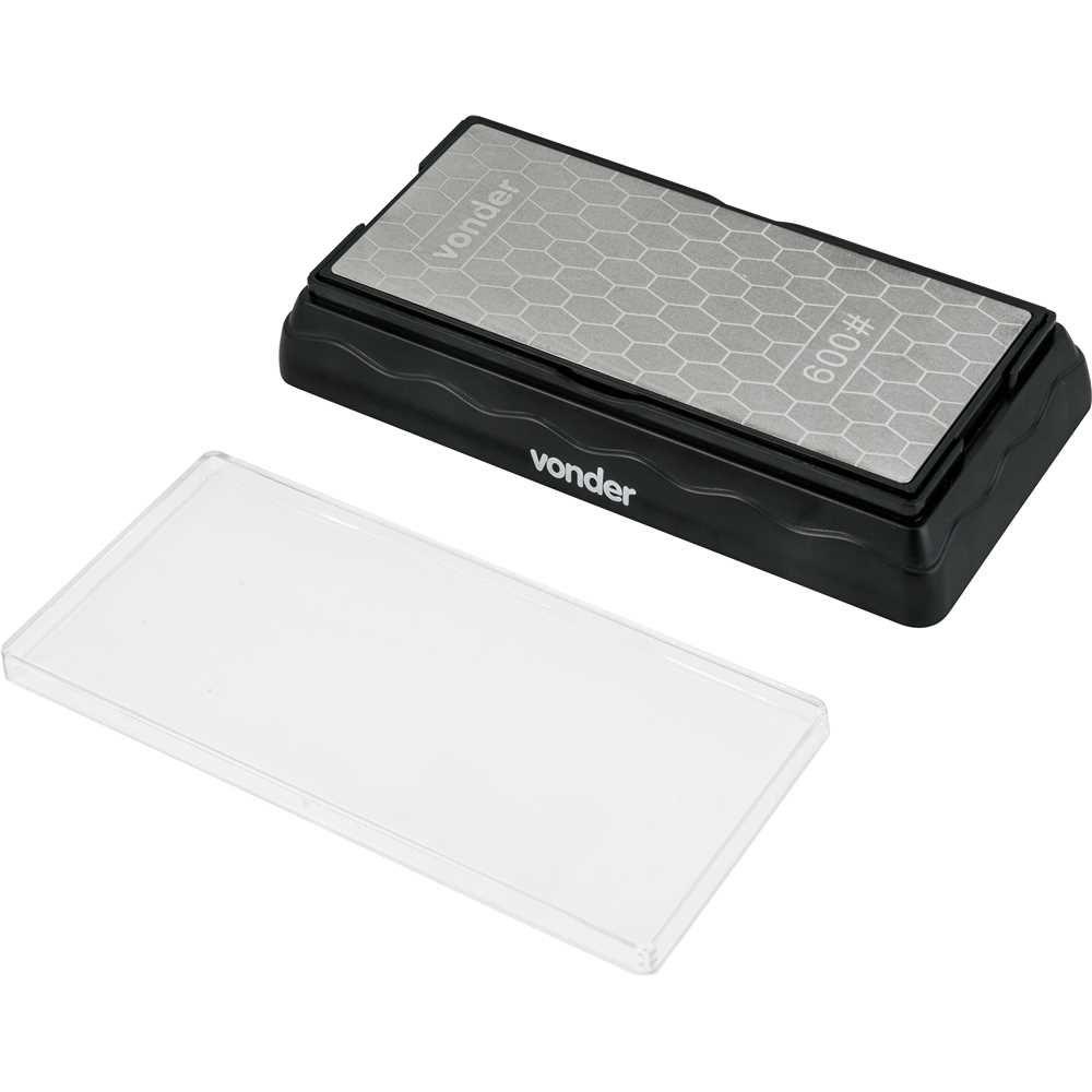 Pedra para afiar diamantada base de 7" dupla face G600/1200 Vonder - 6