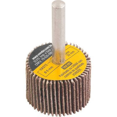 Roda lixa minikontour 30x20mm g80 haste 6mm - Vonder