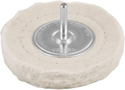 Roda de feltro/pano 4x1/2" haste 1/4" p/ polimento Vonder