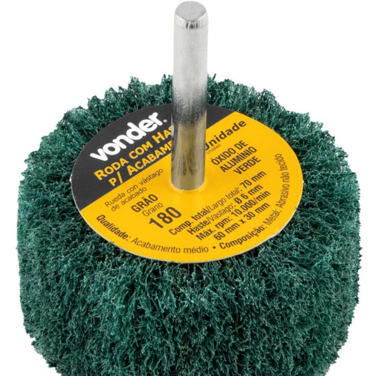 Roda Com Haste Para Acabamento 60X30mm G180 Vonder - 1