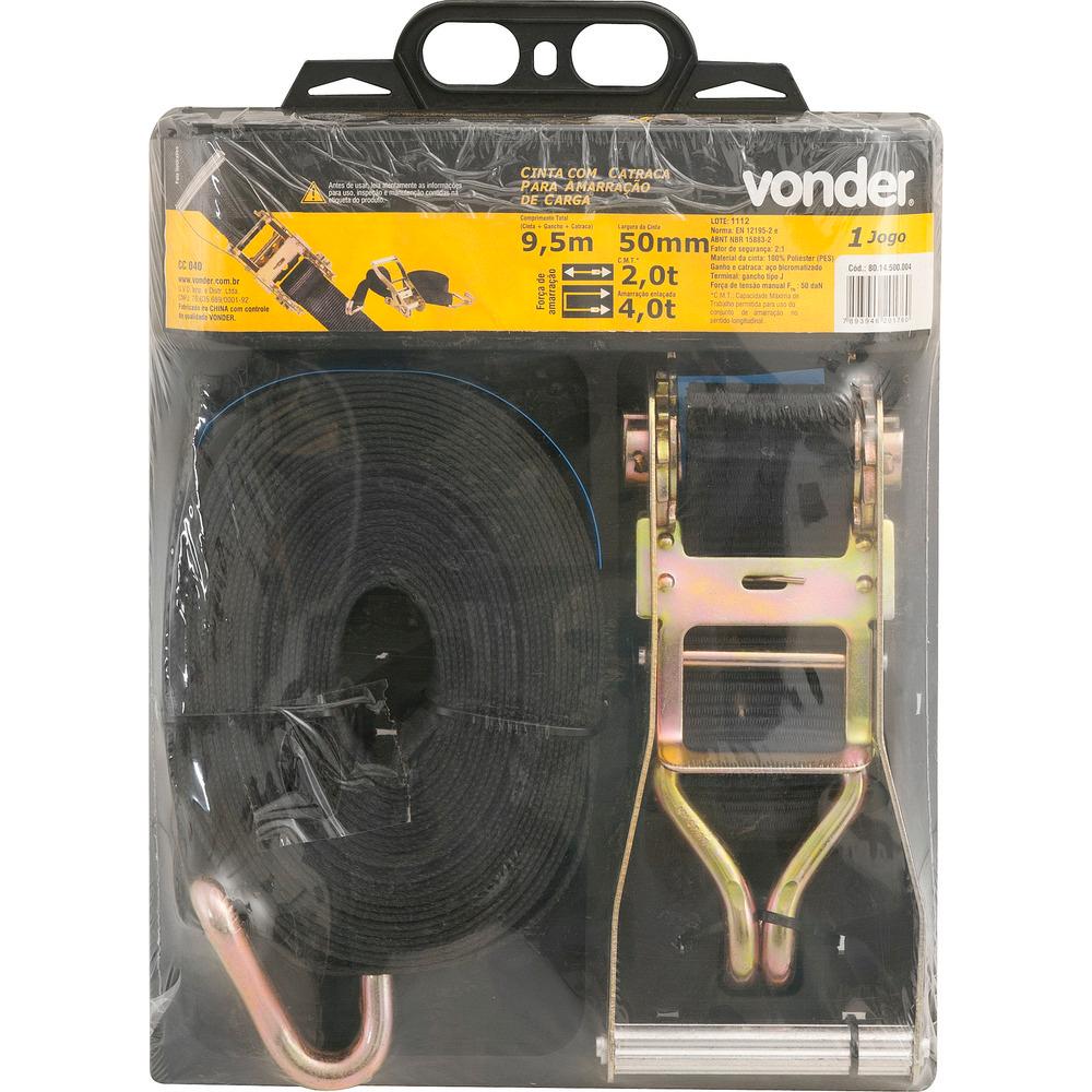 Cinta Para Amarração De Carga Com Catraca 4tx9,5m 50mm Carte - 2