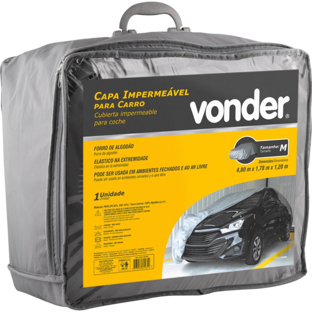 Capa Impermeável  para Carro Tam. M   4,80x1,78x1,20 Vonder - 3