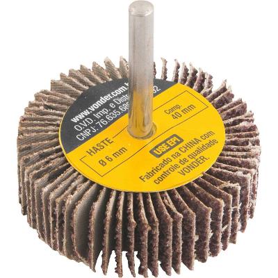 Roda lixa minikontour 60x20mm g36 haste 6mm - Vonder